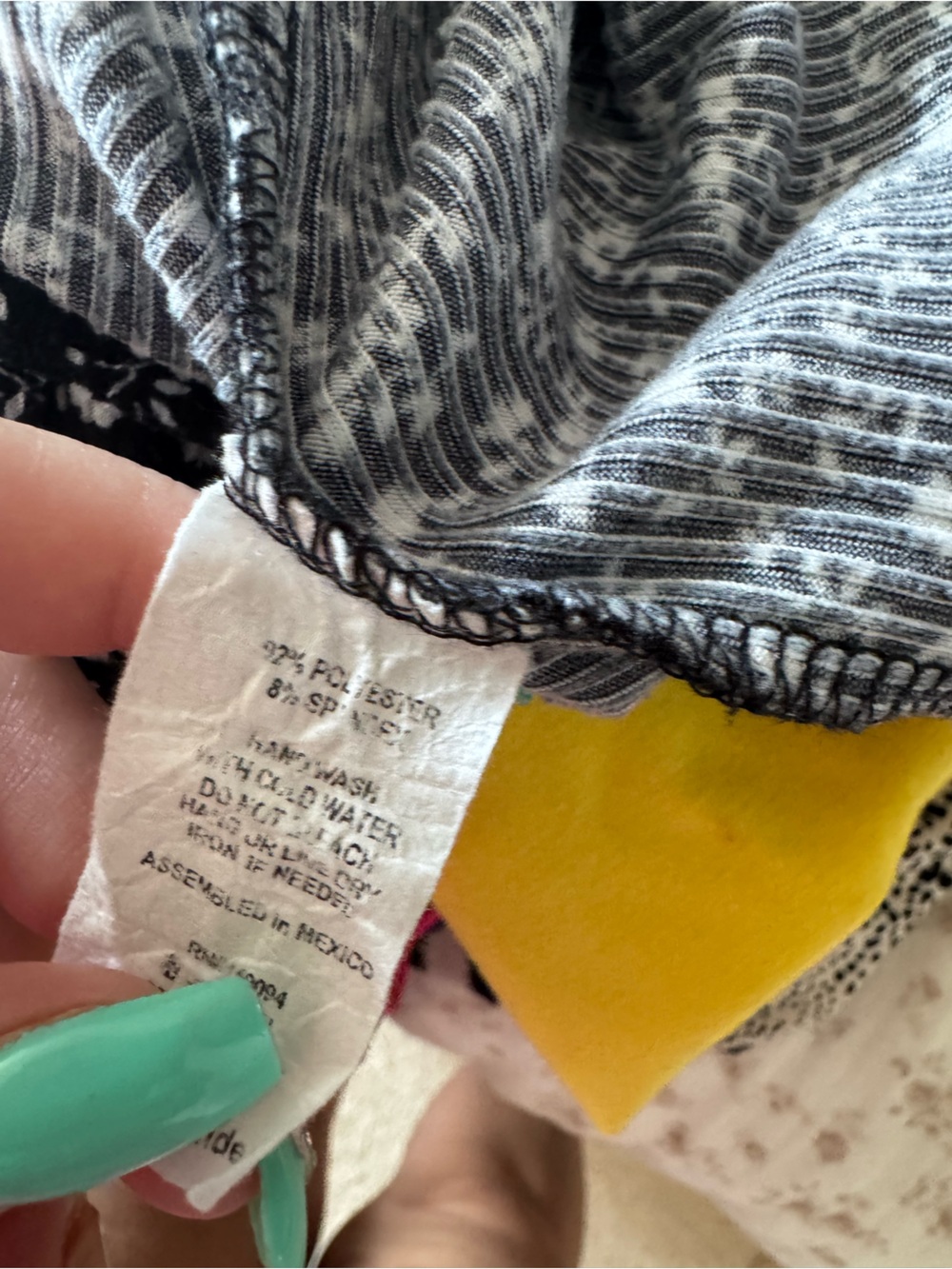 See You Monday Y2K Black Mini Dress with White Floral Print - Picture 5 of 7